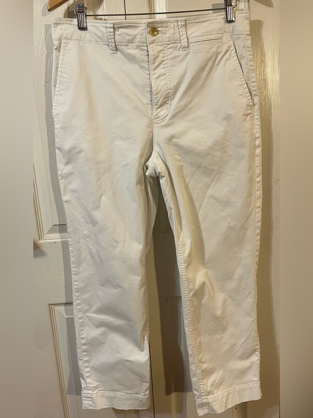 Everlane Women’s White Straight Leg Trousers Size 10